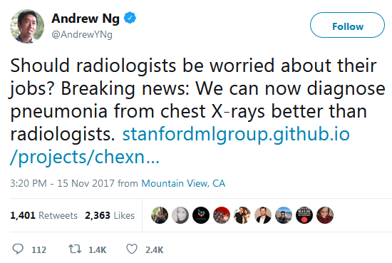 Andrew Ng tweet